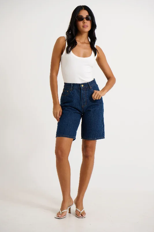 Rhianna Short Mid Wash Blue - FINAL SALE