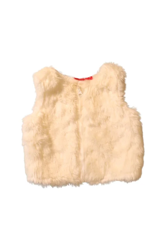 Sprout Faux Fur Vest 6-12M (Size 0) Women's designer jackets