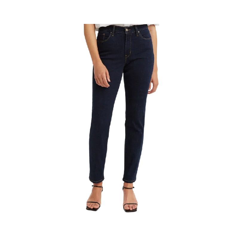 Levi's Women's Classic Straight Stretch Mid Rise Easy Fit Straight Leg Jeans