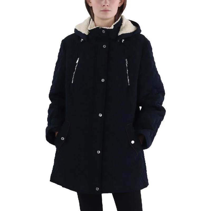 Womens Quilted Hooded Quilted Coat Women's all-season jackets