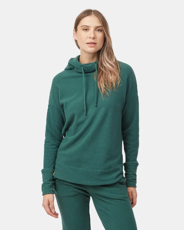 Luxe Cowl Fleece Hoodie Sweatshirt for Fall