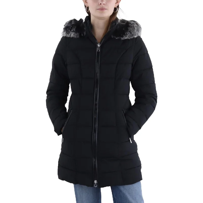 Womens Quilted Hooded Puffer Jacket Women's thermal jackets