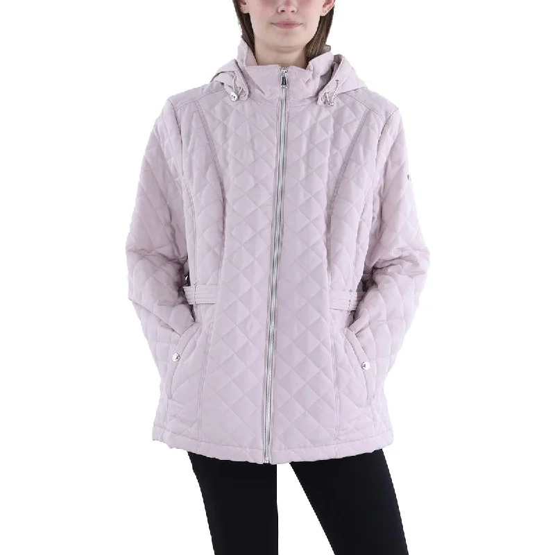 Womens Hooded Short Quilted Coat Women's insulated jackets