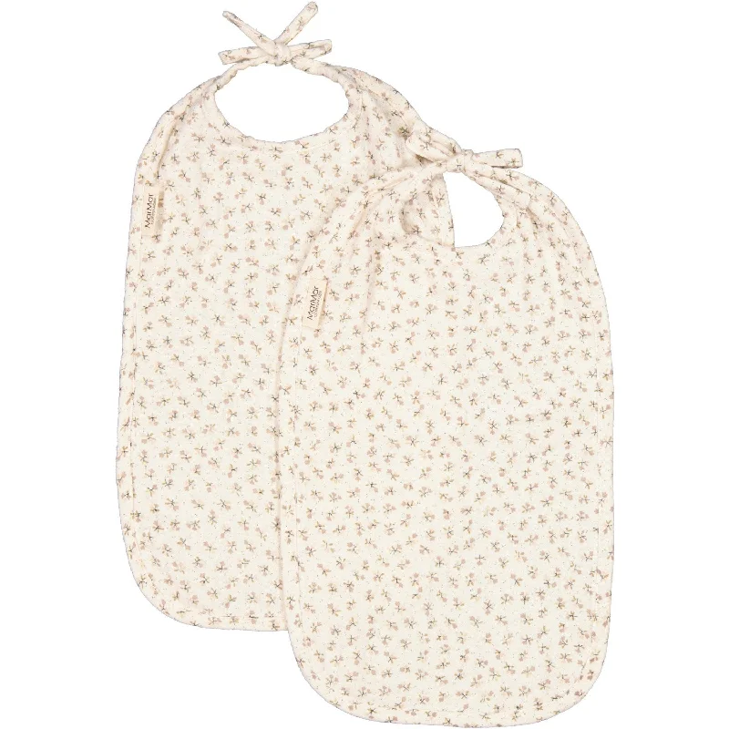 MarMar Bonded Muslin Print Petite Fleurs Bib Long 2-Pack