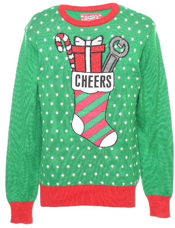 Cheers Christmas Jumper - S