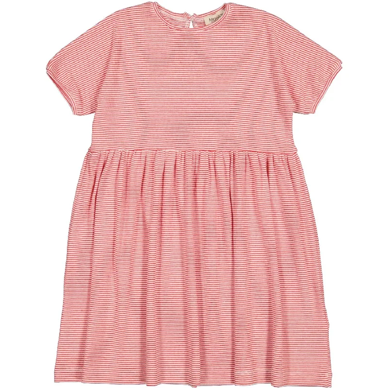 MarMar Modal Fine Rib Red Stripe Dioa Dress