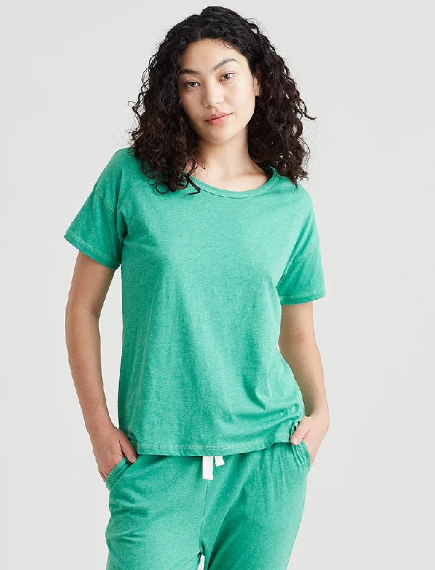 Jada Organic Cotton Knit Tee Loungewear pajama sets