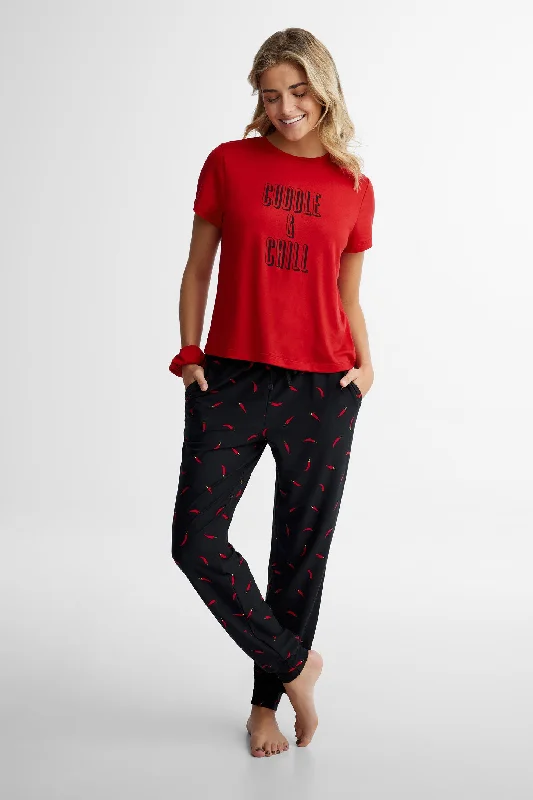 Pyjama 2-pièces en Moss - Femme Breathable pajama sets