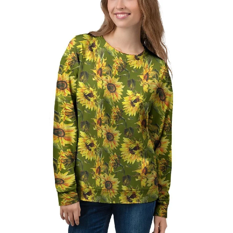 Botanical Sunflower Women's Sweatshirt Best value sweaters