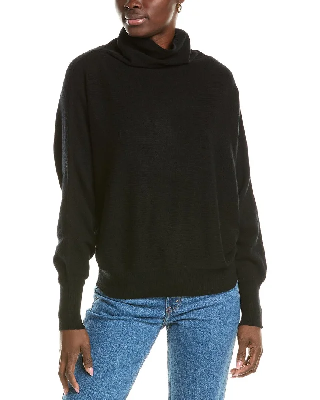 Brodie Cashmere Wool & Cashmere-Blend High Neck Slouchy Bat Jumper Best sweaters for cold weather