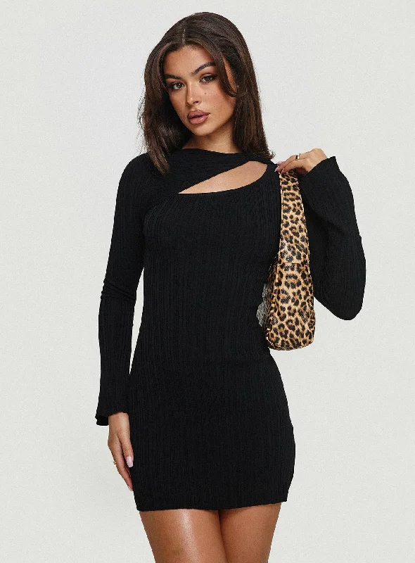 Cookson Mini Dress Black Casual mini dresses