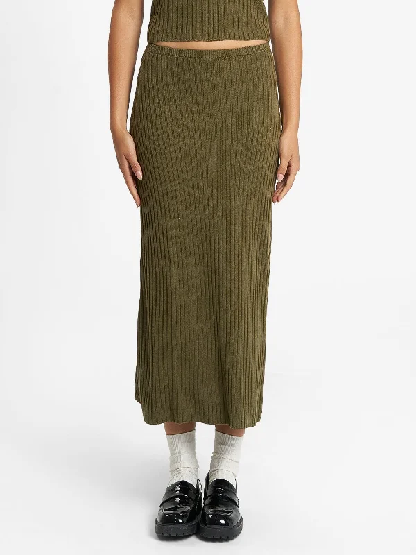 Bronte Knit Skirt - Tarmac Holiday unclassified skirts