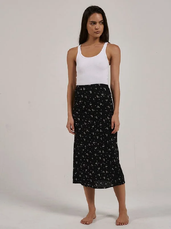 Nightshade Bias Skirt - Black Petite unclassified skirts