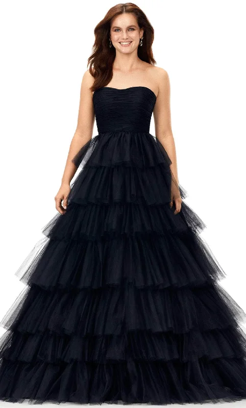 Ashley Lauren 11343 - Strapless Ruched Bodice Ballgown Preppy party dresses