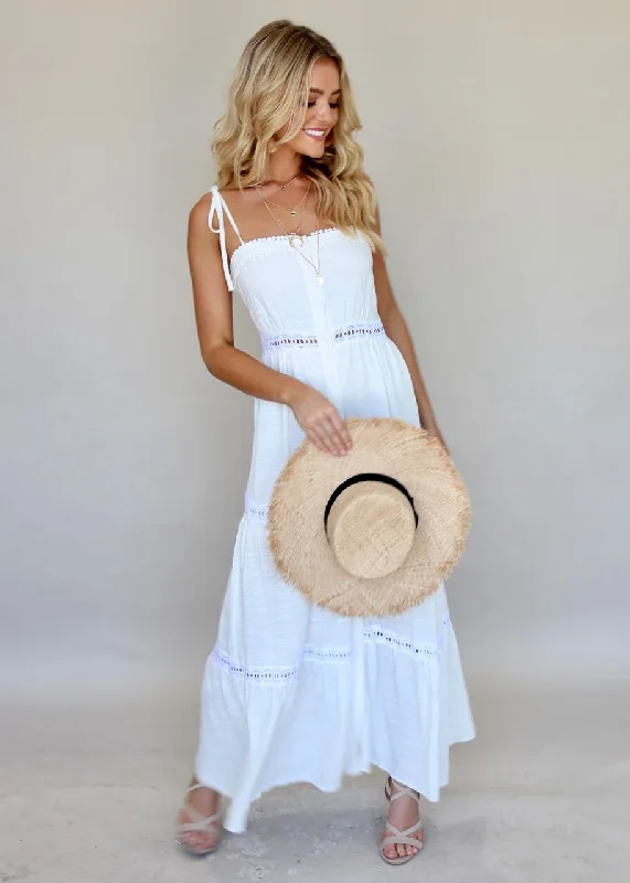 New History Maxi Dress - White Comfortable maxi dresses for everyday wear