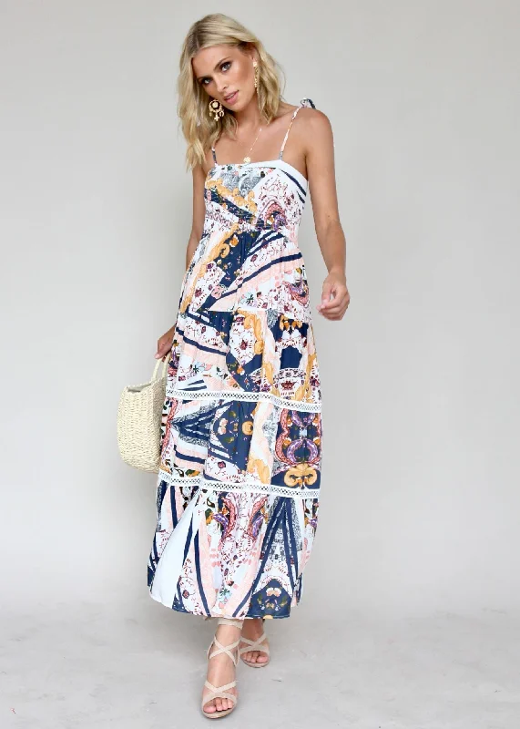 Peach Maxi Dress - Valentina Stretchy maxi dresses