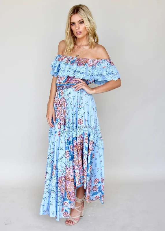 Positano Off Shoulder Maxi - Frankie A-line maxi dresses