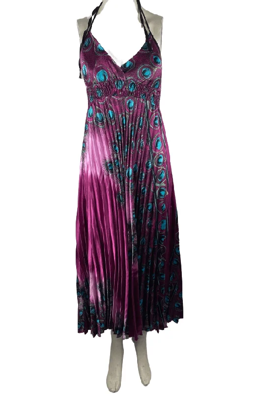 SB Fashions women's purple halter maxi dress size OS fits most Fall maxi dresses