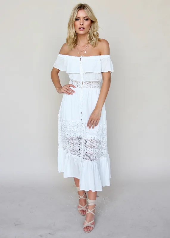 Turn Your Love Maxi - White Forever 21 maxi dresses