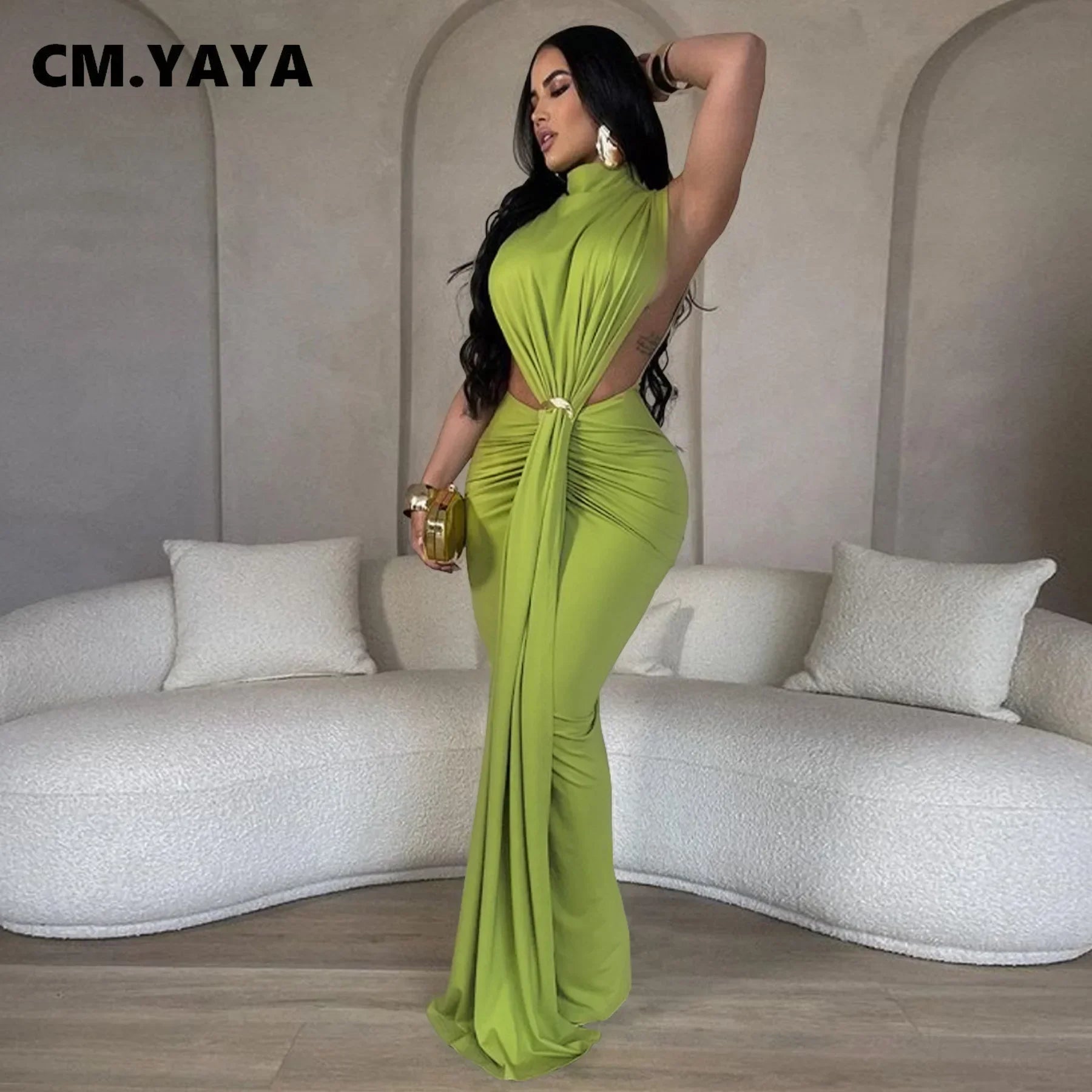 Women O-neck High Split Ruched Stacked Bodycon Midi Maxi Dre Evening Dress Off-shoulder maxi dresses