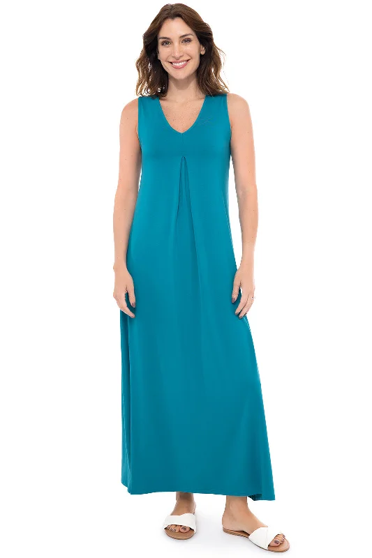 Women's Coco Walk Maxi Dress  | Tahitian Teal Date night maxi dresses