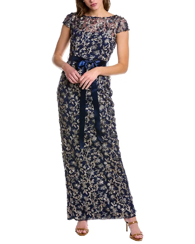 Adrianna Papell Embroidered Gown Plus size unclassified dresses