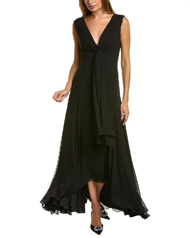 Badgley Mischka Tie Top Gown Velvet unclassified dresses