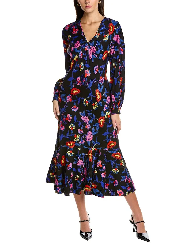 Diane von Furstenberg Luka Silk-Blend Dress Printed unclassified dresses