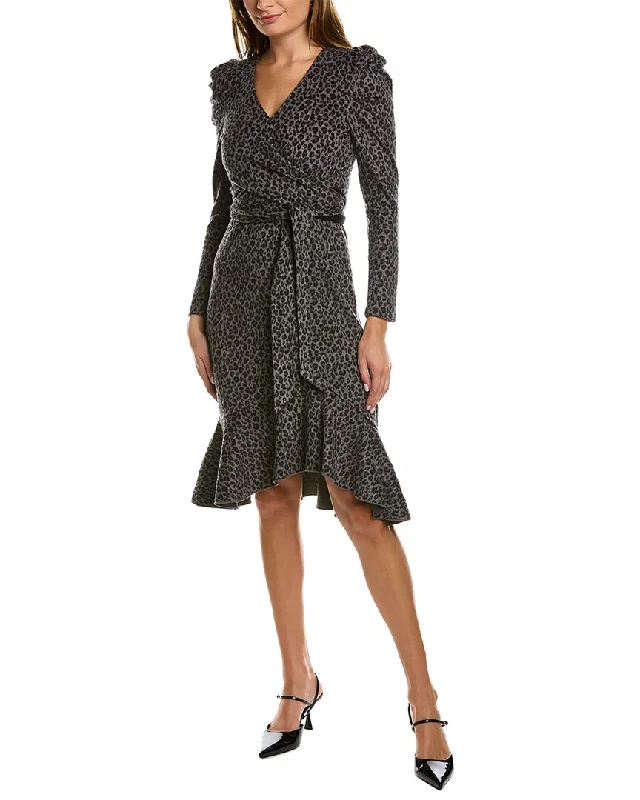 Diane von Furstenberg Sienna Wool-Blend Sheath Dress Color block unclassified dresses