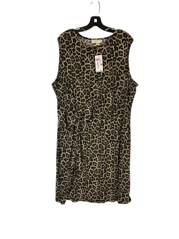 Dress Designer By Michael By Michael Kors In Animal Print, Size: 3x Trendy unclassified dresses