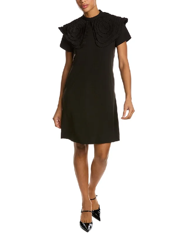 Gracia Frill Trim Shift Dress Holiday unclassified dresses