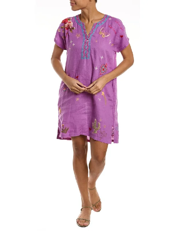 Johnny Was Monroe Linen Tunic Dress Festival unclassified dresses