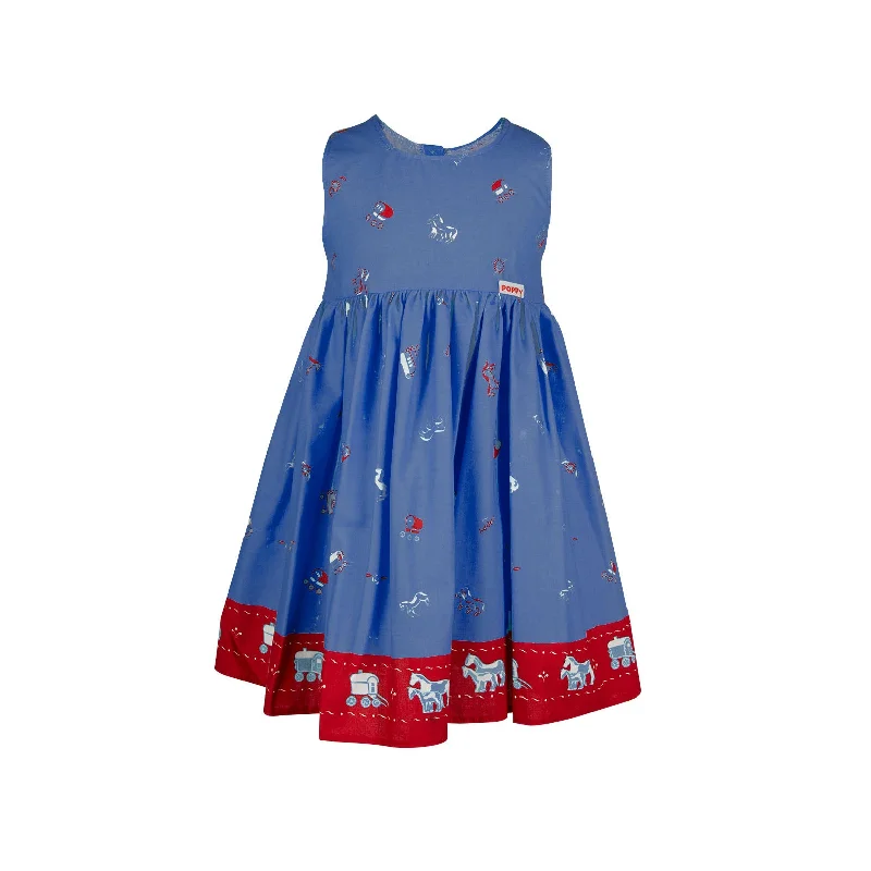 Katie Pinafore Dress - Gypsy Caravan Royal Blue Unique unclassified dresses