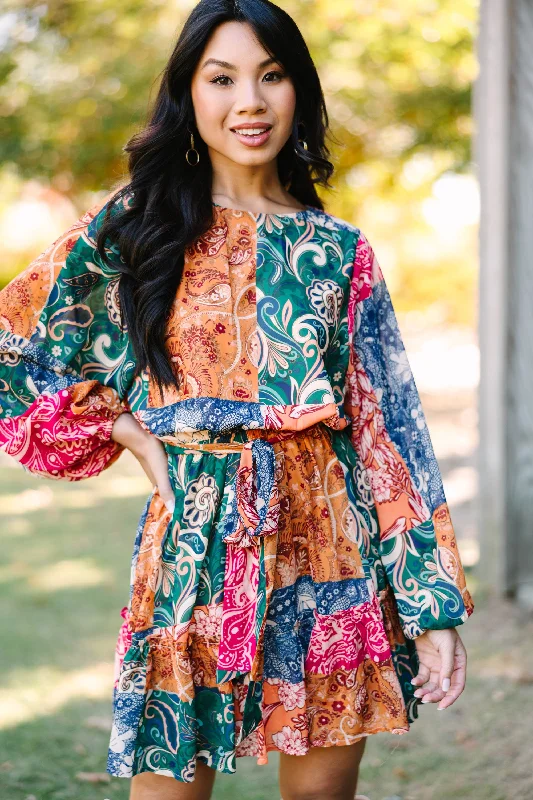 New Found Love Green Paisley Dress Sexy unclassified dresses