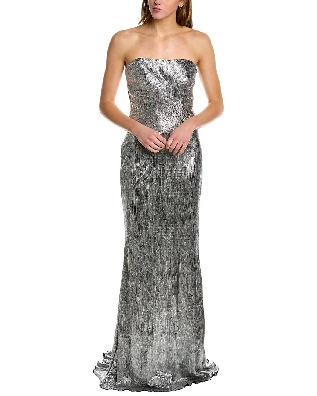 Rene Ruiz Metallic Gown Off-shoulder unclassified dresses