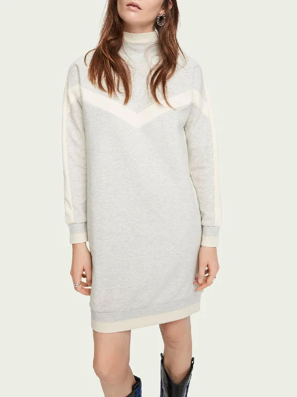 Scotch & Soda Color Block Sweat Dress Stretchy unclassified dresses