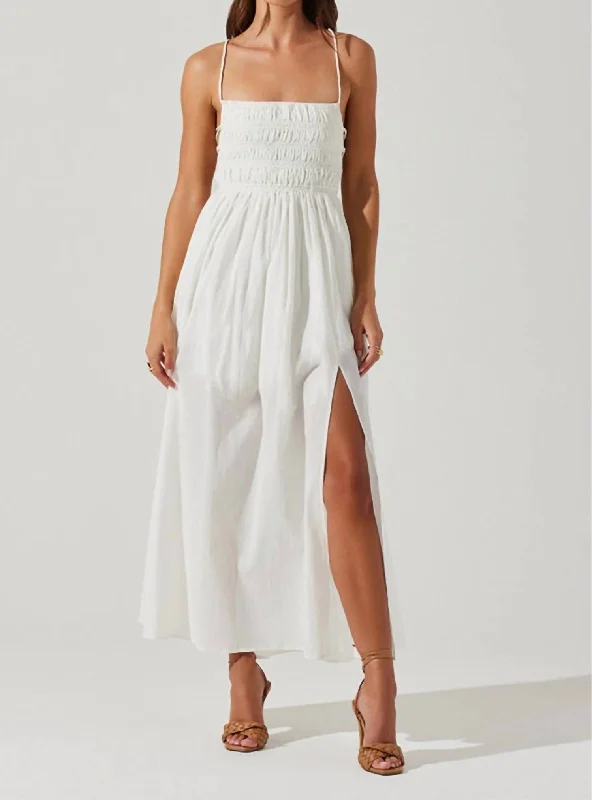 Stasia Dress In White Comfortable unclassified dresses