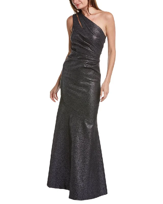 Teri Jon by Rickie Freeman One-Shoulder Gown Off-shoulder unclassified dresses