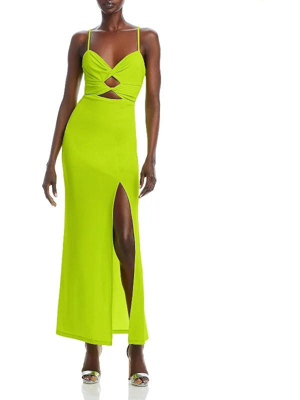Womens Jersey Cut-Out Evening Dress Petite unclassified dresses
