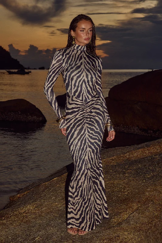 WILLEM MAXI DRESS - ZEBRA Bold Maxi Skirt