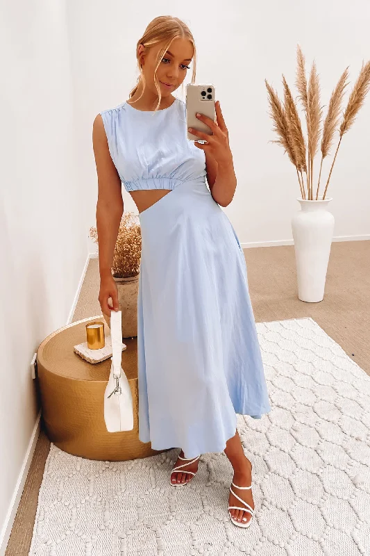 Max Midi Dress Blue Maxi Length Midi